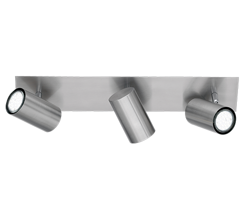 Foco Trio Marley 3 luces níquel mate 48cm 8