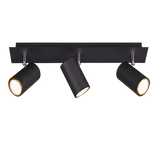 Foco Trio Marley 3 luces negro mate 48cm 8