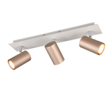 Foco Trio Marley 3 luces marrón café 48cm 802400365