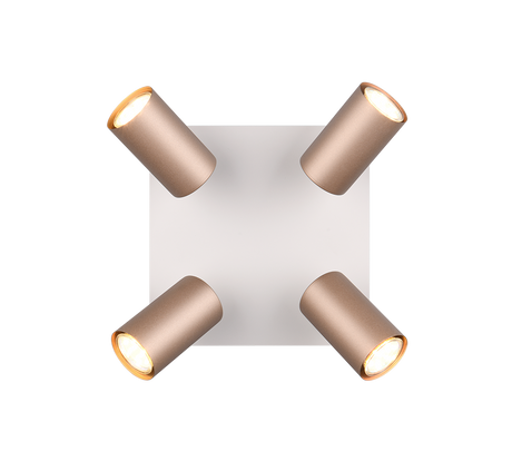 Foco Trio Marley 4 luces marrón café 802430465 - vista 2