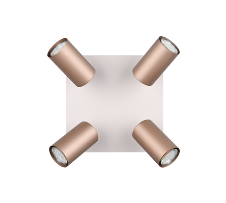 Foco Trio Marley 4 luces marrón café 802430465 - vista 4