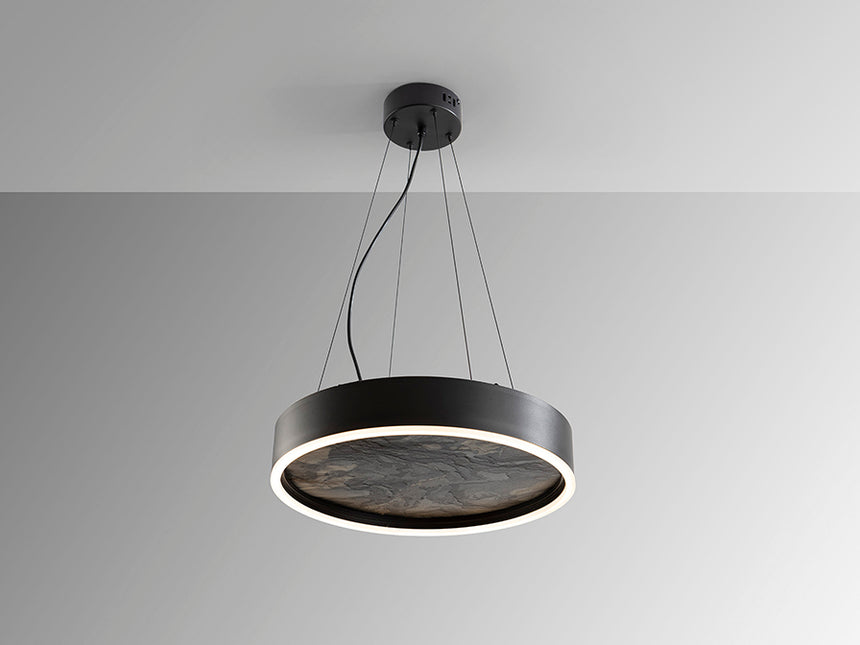Schuller Stone Lámpara de techo colgante LED CCT negro 40D 803014