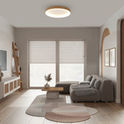 Mantra Niseko II Plafón LED regulable 2700K-5000K 90cm madera 8643 - en ambiente