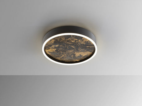 Plafón Schuller Stone LED negro y gris CCT Ø40cm vista 2