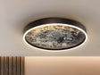 Plafón Schuller Stone LED negro y gris CCT Ø60cm 803359