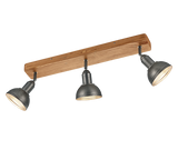 Foco Trio Delhi 3 luces níquel antiguo 58cm 8