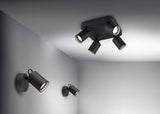 Trio Pago Foco de metal estera negra 803500132