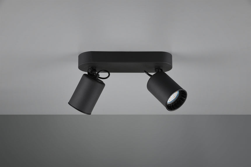 Trio Pago Foco de metal negro mate 803500232