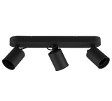 Foco Trio Pago LED negro mate 3000K 41cm 803500332