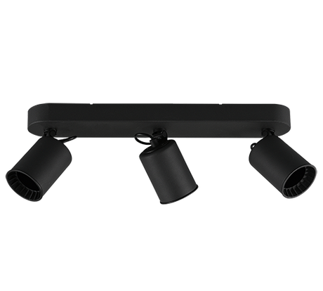 Foco Trio Pago LED negro mate 3000K 41cm 803500332