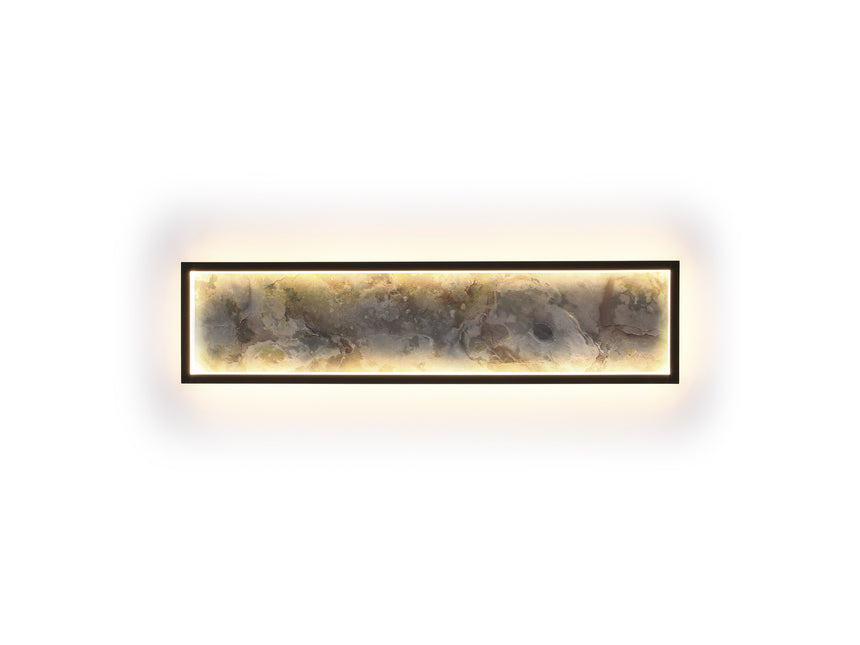Plafón/Aplique de pared Schuller Stone LED negro y gris CCT ambiente