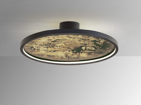 Plafón/Aplique de pared Schuller Stone LED negro y gris CCT Ø61cm vista 4