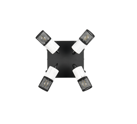 Foco Trio Tosh LED black and white 2700K 22cm 804300434