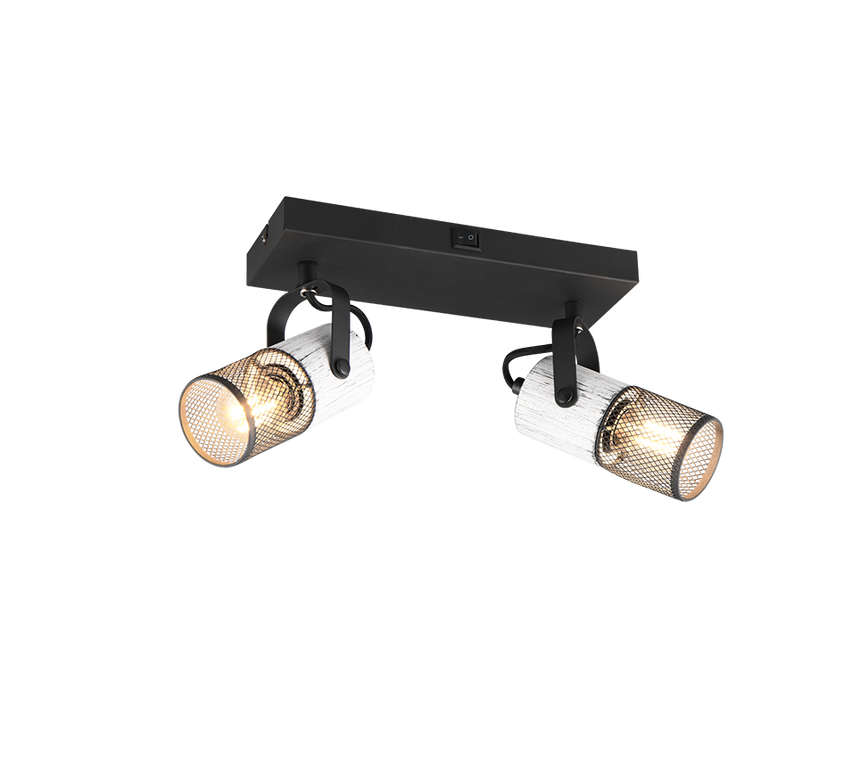 Foco Trio Tosh LED black and white 2700K 26cm 804370234