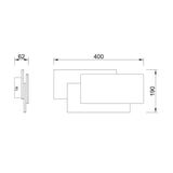 Mantra Tahiti Xl Aplique LED 36W 3000K blanco 8087