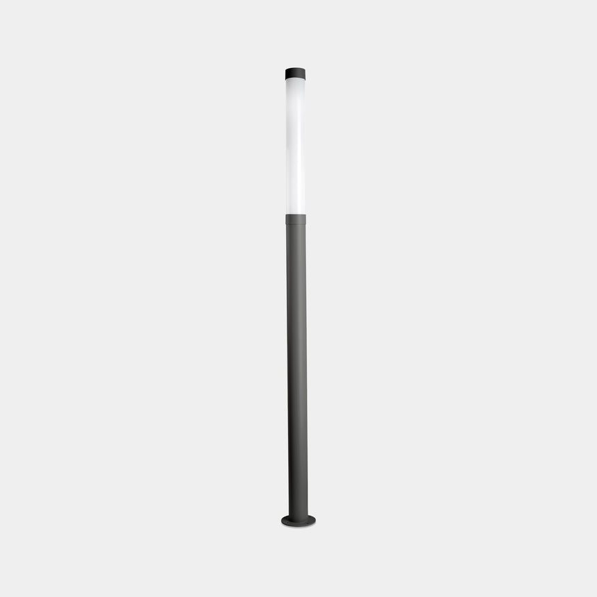 LedsC4 Columna Lyon De 1810 Mm De Altura Con Acabado Gris Oscuro Y Cabezal No Incluido 81-9914-Z5-Z5