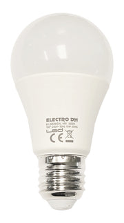 Electro DH Bombilla LED estándar E27 9W 6500K crepuscular 81205/CR/DIA