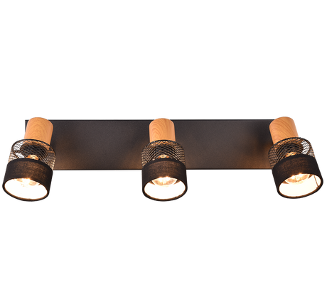 Foco Trio Nandini LED negro mate 2700K 58,5cm 811700332