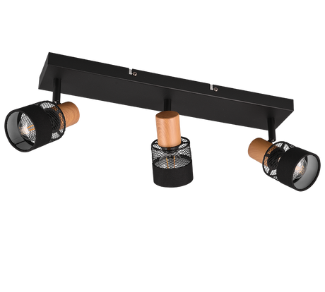 Foco Trio Nandini LED negro mate 2700K 58,5cm 811700332
