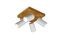 Foco Trio Marley 4 luces blanco mate 812400431