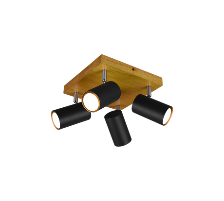 Foco Trio Marley 4 luces negro mate — ref. 812400432 (3)