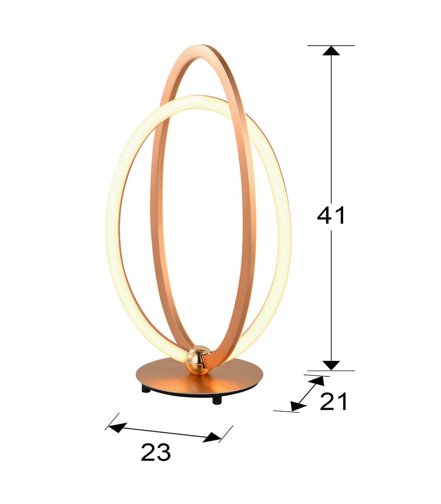 Schuller Ocellis Sobremesa LED oro rosa 814140