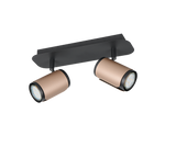 Foco Trio Gillan 2 luces marrón café 814500265 - vista 3