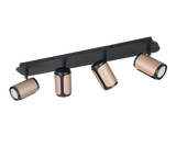 Foco Trio Gillan 4 luces marrón café 60cm 814500465 - vista 3