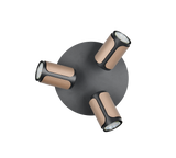 Foco Trio Gillan 3 luces marrón café 30cm 814530365 - vista 4