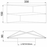Mantra Fuji Aplique LED 14W 3000K blanco 8158