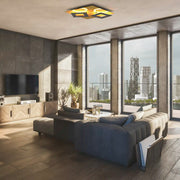 Mantra Dalia Plafón LED negro, dorado 8162 - en ambiente