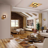 Mantra Dalia Plafón LED marrón, dorado 8163