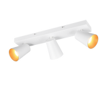 Regleta de focos Sharp Trio blanco, dorado 3 luces GU10 817100331