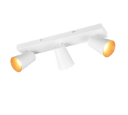 Regleta de focos Sharp Trio blanco, dorado 3 luces GU10 817100331