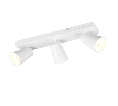 Regleta de focos Sharp Trio blanco, dorado 3 luces GU10 817100331