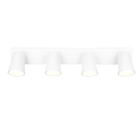 Regleta de focos Sharp Trio blanco, dorado 4 luces GU10 817100431