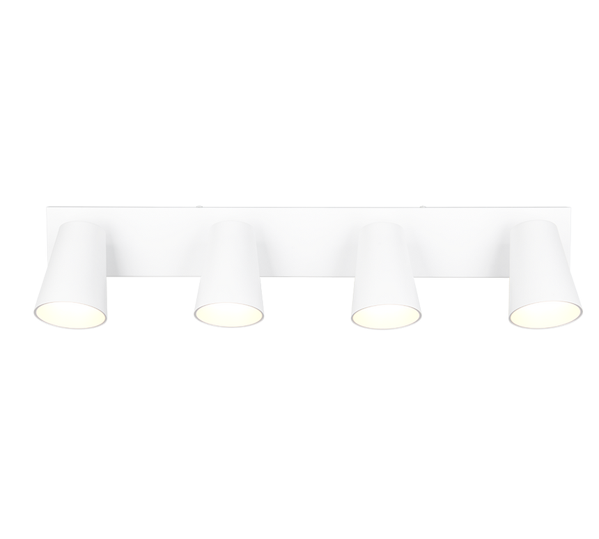 Regleta de focos Sharp Trio blanco, dorado 4 luces GU10 817100431