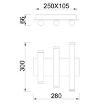 Mantra Cala Aplique LED 36W 3000K negro — ref. 8190 (3)