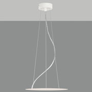 ACB Conjunto Colgante 2.5m blanco texturado cable transparente 3 tensores 81CON38518B