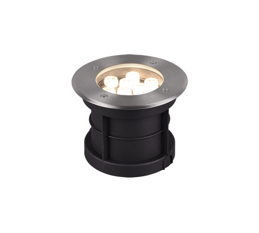 Trio Belaja Outdoor floor recessed LED matte nickel steel 821660207