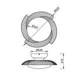 Mantra Aloha Ventilador de techo con luz plafón LED 45W blanco 8233
