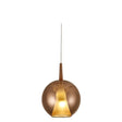 Mantra Elsa Lámpara de techo colgante de bola de cristal 2.5M-E27 cobre 8241