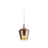 Mantra Elsa Colgante de campana de cristal 2.5M-E27 cobre 8246