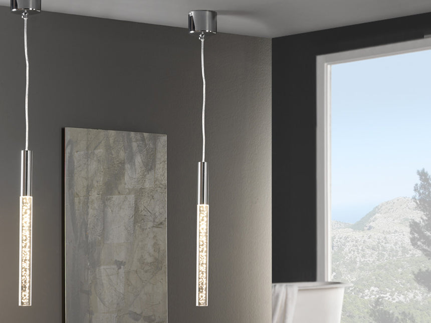 Schuller Cosmo 827746 Colgante Cromado y transparente