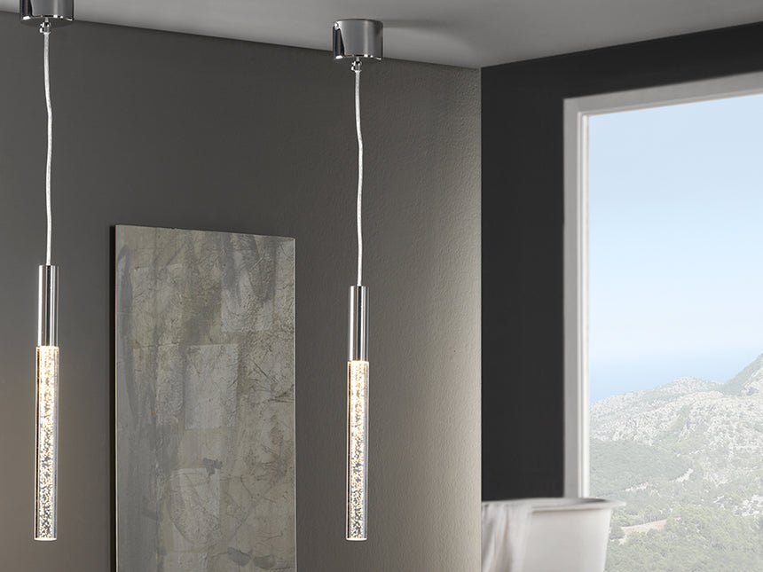 Lámpara de techo colgante Schuller Cosmo 1 luz cromo 30 - vista 2