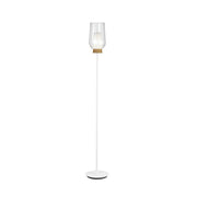 Mantra Nora Lámpara de pie de salón blanco/madera 8282
