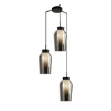 Mantra Nora Lámpara de techo colgante 3 luces negro/Mármol 8284