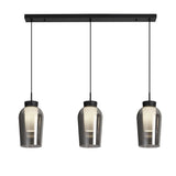 Mantra Nora Lámpara de techo colgante 3 luces negro/Mármol 8285