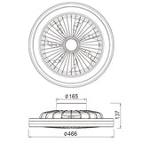 Ventilador de techo Gamer Mantra blanco 8291
