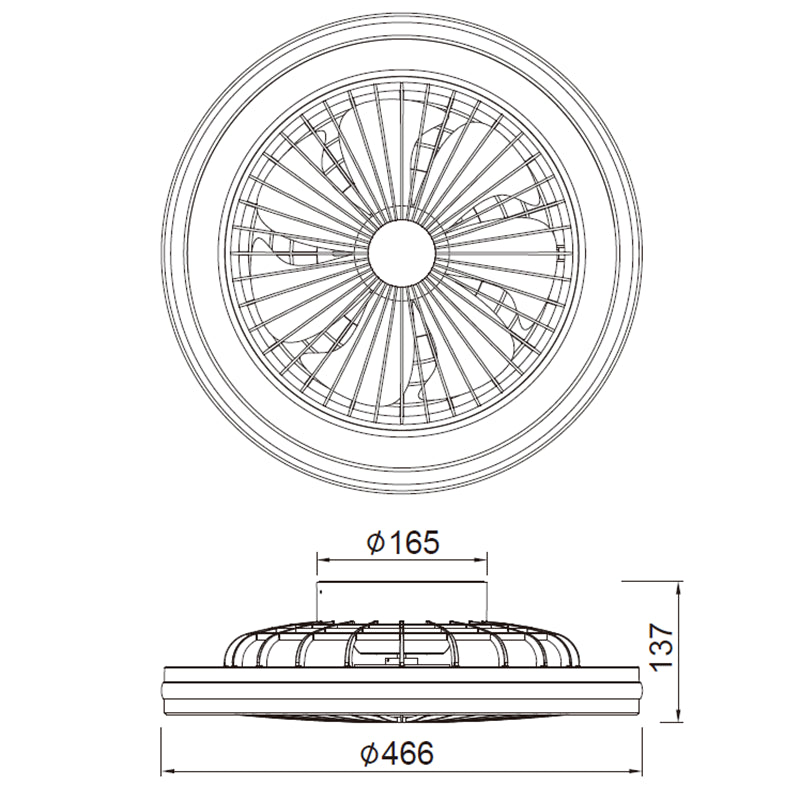 Ventilador de techo Gamer Mantra blanco 8291